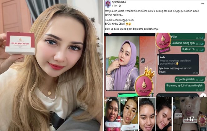 Heboh, Testimoni Glowing Kilat Qiana Glow’s Picu Kecurigaan: Krim BPOM Kok Ajaib?