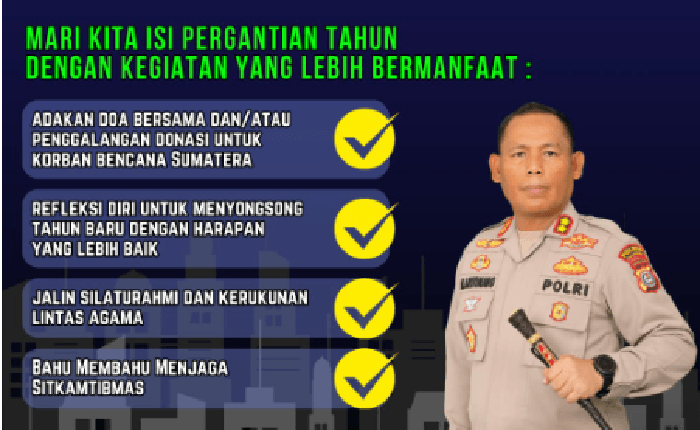 Kapolres Simalungun Ajak Masyarakat Menyambut Tahun Baru 2026