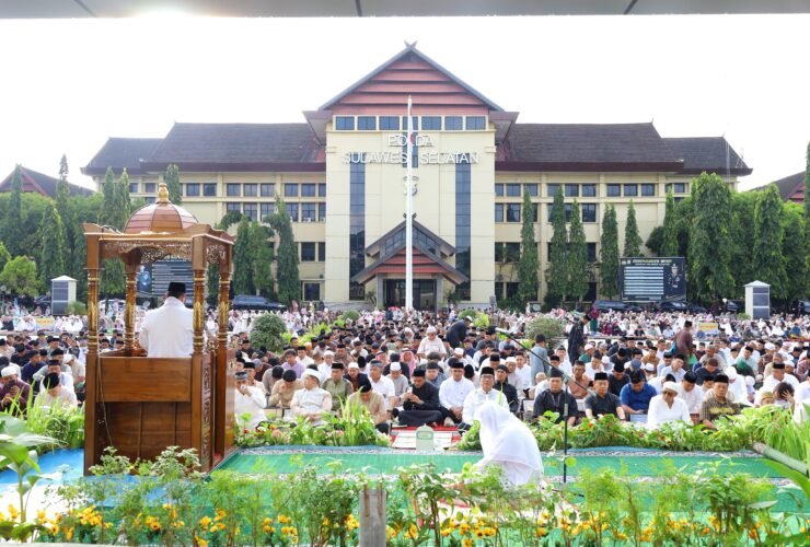 Sholat Idulfitri 1447 H di Mapolda Sulsel, Perkuat Kebersamaan Polri dan Masyarakat