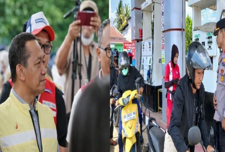 Menteri Bahlil dan Kapolsek Sinjai Timur Pastikan Stok BBM dan Keamanan Antrean BBM di SPBU, Pertamina Patra Niaga Sulawesi Siap!