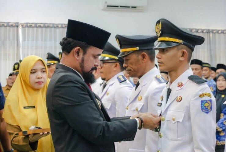 Pelantikan 145 Pejabat Aceh Timur, Bupati Tegaskan Evaluasi 1 Tahun