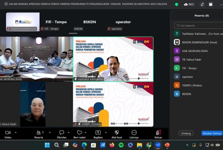 BSKDN Kemendagri Validasi Apresiasi Kinerja Pemkot Bontang Turunkan Pengangguran