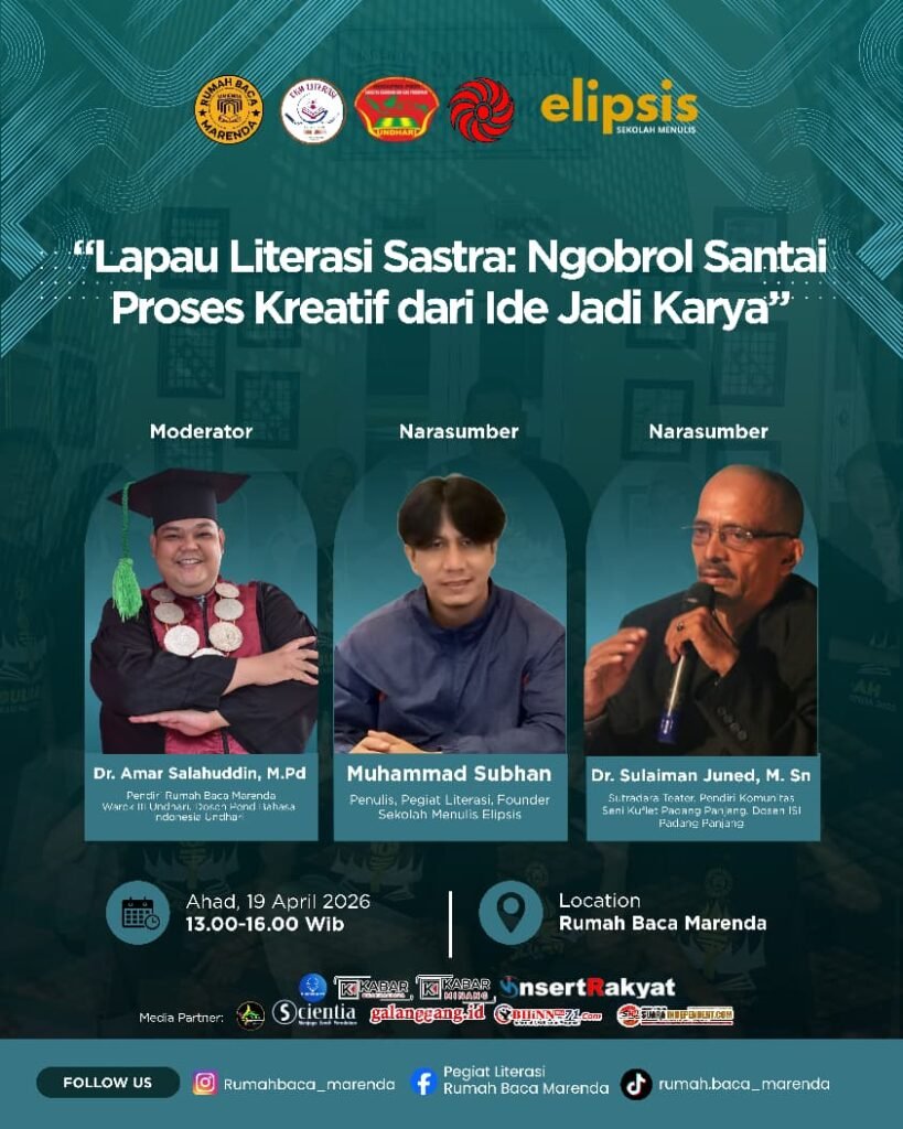 Komunitas Seni Kuflet–Rumah Baca Marenda Bareng Mahasiswa Aktif Berkarya