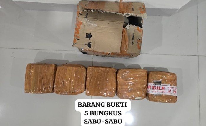 Bareskrim Polri Ungkap Peredaran 5 Kg Sabu di Makassar,