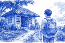 Literasi Daerah Tersandung Birokrasi, Nasib TBM Kian Tak Pasti. Jpg orang biru putih