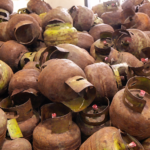 Kasus Penyalahgunaan Distribusi Tabung Gas LPG Subsidi. Ratusan tabung gas diamankan polisi