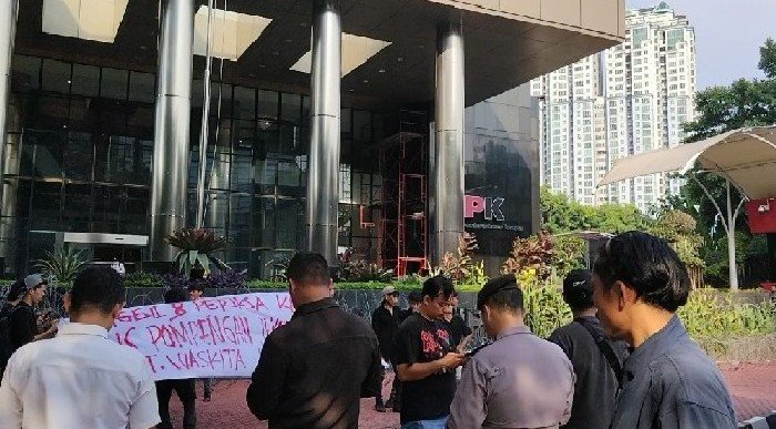 KAJI Demo KPK Terkait Proyek BBWS Pompengan Jeneberang Rp93 Miliar, KPK Bilang Begini