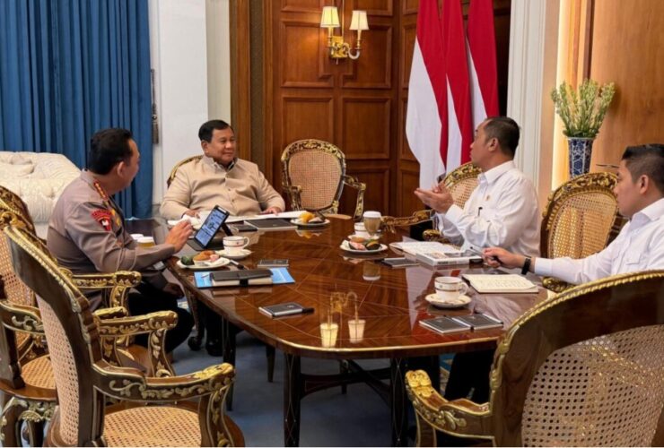 Presiden Prabowo Subianto menerima Kepala Kepolisian Negara Republik Indonesia (Kapolri) Jenderal Polisi Listyo Sigit Prabowo di Istana Merdeka, Jakarta, pada Kamis, 25 Juni 2026. Foto: BPMI Setpres
