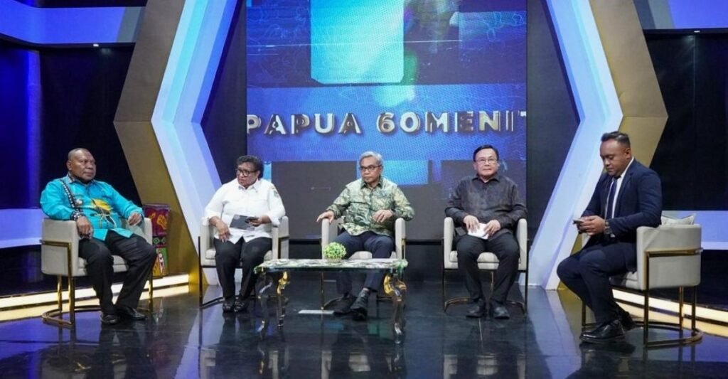 Ketua KPK Setyo Budiyanto berbicara dalam dialog mengenai evaluasi tata kelola dan pencegahan korupsi Dana Otonomi Khusus Papua yang disiarkan TVRI Papua.