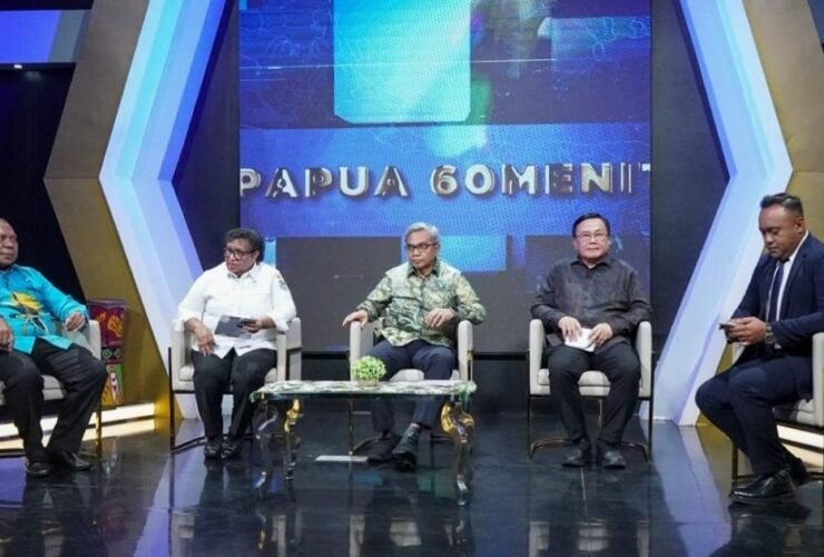Ketua KPK Setyo Budiyanto berbicara dalam dialog mengenai evaluasi tata kelola dan pencegahan korupsi Dana Otonomi Khusus Papua yang disiarkan TVRI Papua.