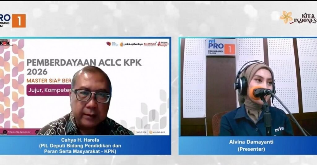Pendidikan antikorupsi kpk sasar masyarakat Sumatera Selatan