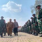 Apel kesiapsiagaan penanggulangan kebakaran hutan dan lahan yang digelar Kodim 0728/Wonogiri bersama Pemerintah Kabupaten Wonogiri di Alun-alun Giri Krida Bakti. (Foto/Agus/Insert Rakyat).