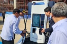 Groundbreaking pembangunan charging station BRT Cekungan Bandung di Depo Leuwipanjang, Kota Bandung, Jawa Barat. (Foto Istimewa ).