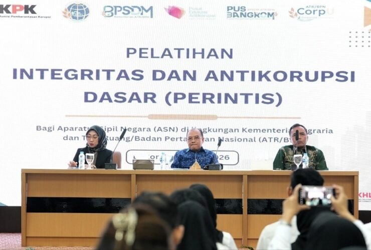 Kegiatan Pelatihan Integritas dan Antikorupsi Dasar (PERINTIS) KPK bagi ASN ATR/BPN di Bogor, dihadiri Norman Subowo, Indira Proboratri Warpani, Narsiyah, Tim Satgas Akademi Integritas KPK, dan Tim Pengembangan Kompetensi ATR/BPN.