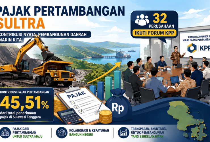 Pajak Tambang Sultra 45,51%, 32 Perusahaan Masuk Forum KPP