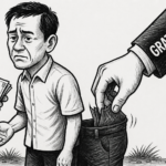 Keterangan foto: Ilustrasi hitam putih pengusutan KPK terhadap aliran suap dana hibah di Jawa Timur.