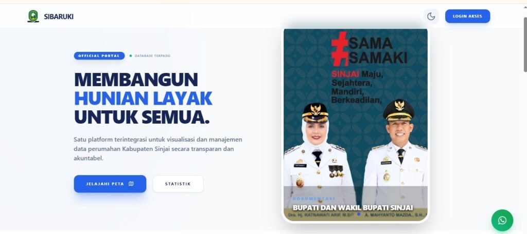 SIBARUKI, Inovasi Digital DPKPP Sinjai Menuju Tata Kelola Data Perumahan Terintegrasi