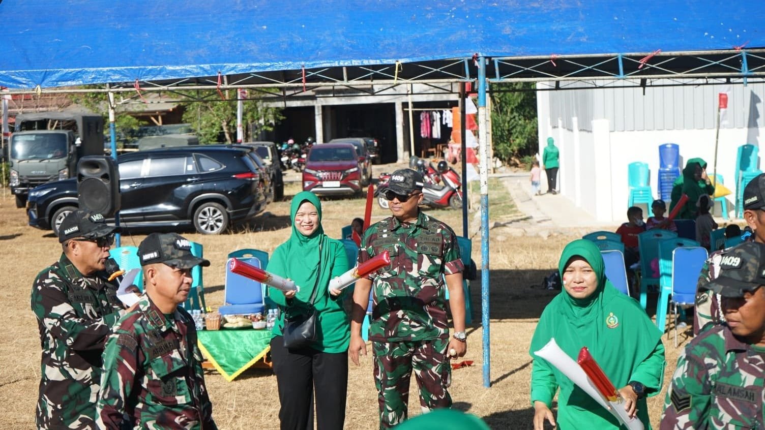 Istri Turun Berlomba, Dandim Gowa Jadi Penyemangat