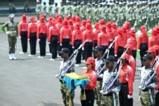 Tim Upacara HUT Ke-81 dan Paskibraka Gladi Bersama di Istana Merdeka