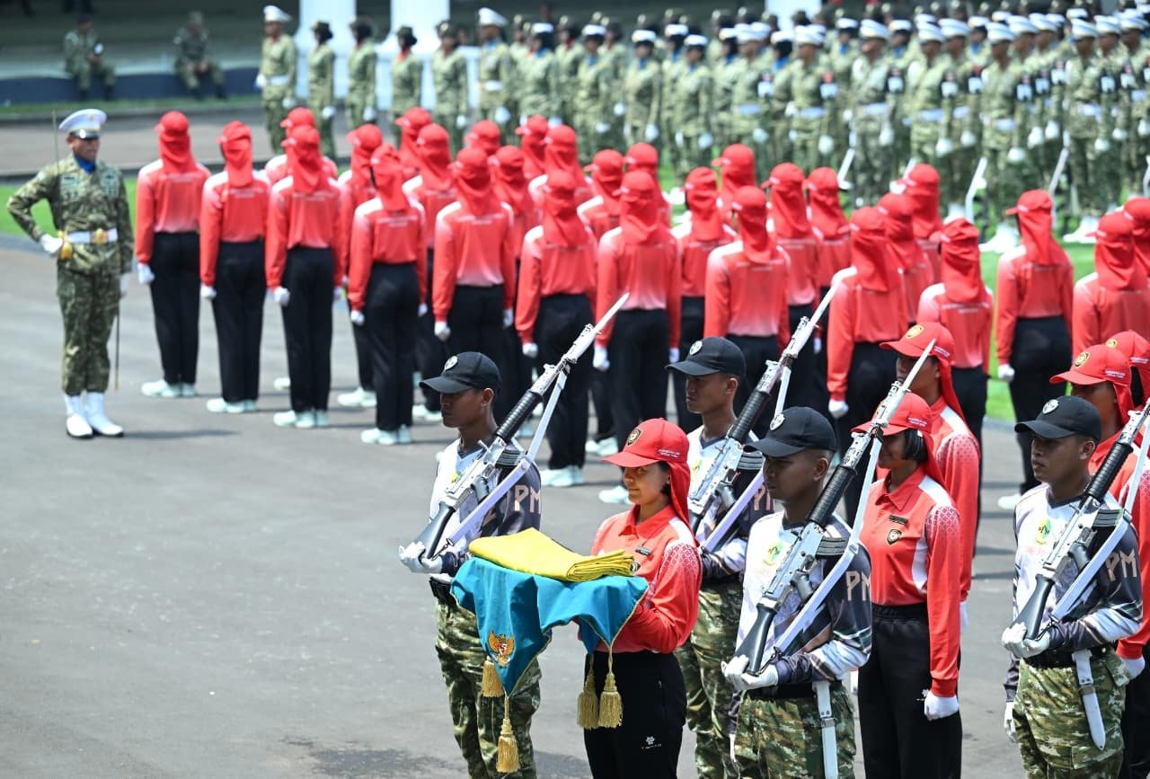 Tim Upacara HUT Ke-81 dan Paskibraka Gladi Bersama di Istana Merdeka