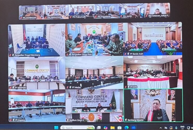 Bambang Myanto membuka Workshop Public Speaking Ditjen Badilum untuk penguatan komunikasi satuan kerja pembangunan Zona Integritas.