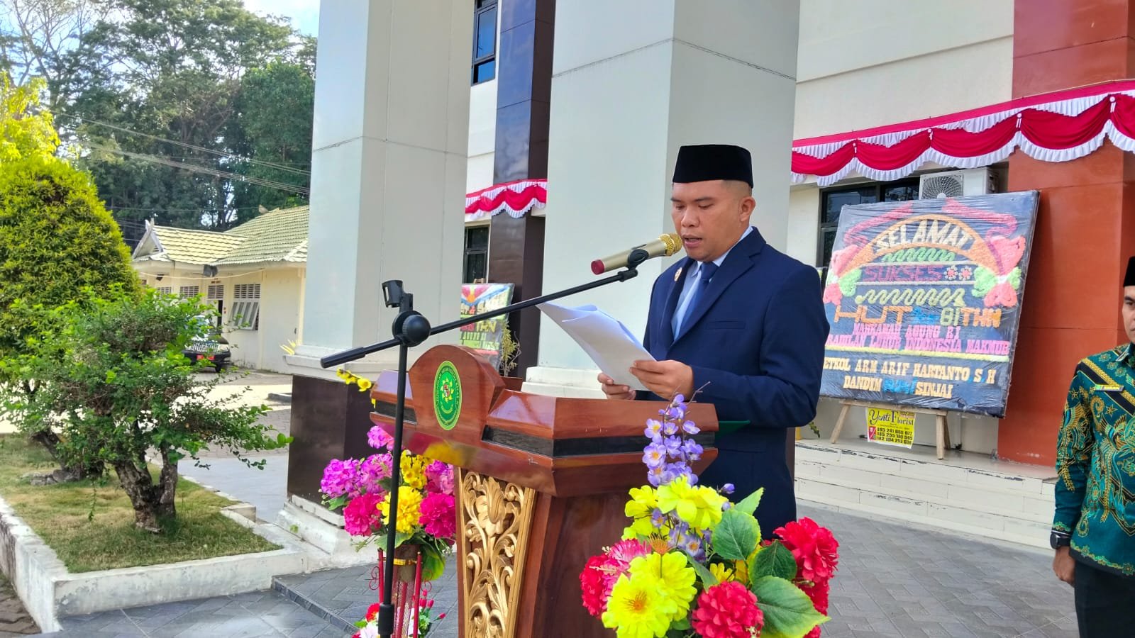 Ketua PN Sinjai Pimpin Upacara HUT ke-81 Mahkamah Agung