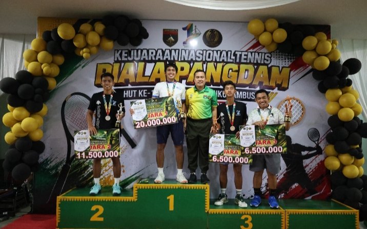 Pangdam XIX Tegaskan Sportivitas Jadi Nilai Utama Kejurnas Tenis