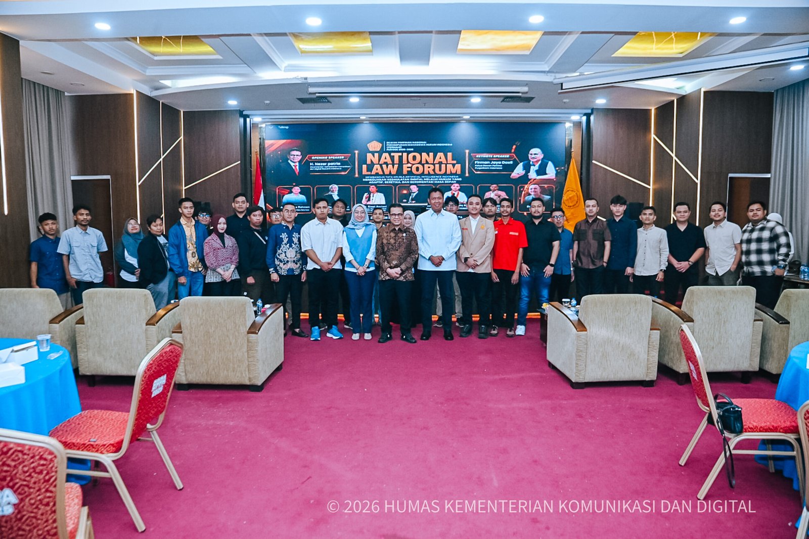 National Law Forum 2026 PERMAHI membahas tata kelola AI Indonesia.