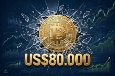 Ilustrasi pergerakan harga Bitcoin setelah menembus US$80.000 pada 25 Agustus 2026. Sumber foto: ilustrasi. (Romy/InsertRakyat.com)