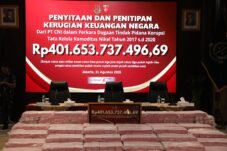 Tim Penyidik JAM PIDSUS menerima penyerahan kerugian keuangan negara dari PT CNI di Jakarta, 28 Agustus 2026.