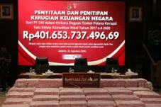 Tim Penyidik JAM PIDSUS menerima penyerahan kerugian keuangan negara dari PT CNI di Jakarta, 28 Agustus 2026.