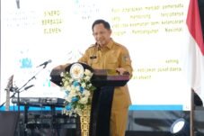 Home Affairs Minister Tito Karnavian speaks at the National Dialogue of the Police Leadership School (Sespim Lemdiklat Polri) at Tribrata Convention Center Dharmawangsa, Jakarta, Monday (August 31, 2026).