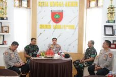 Usai Sedekah Subuh, Yusuf Usman Temui Dandim Gowa