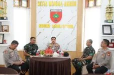 Usai Sedekah Subuh, Yusuf Usman Temui Dandim Gowa