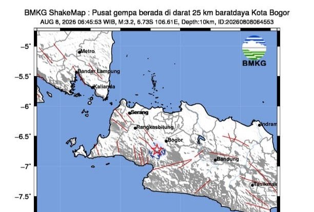 Gempa Bumi di Bogor
