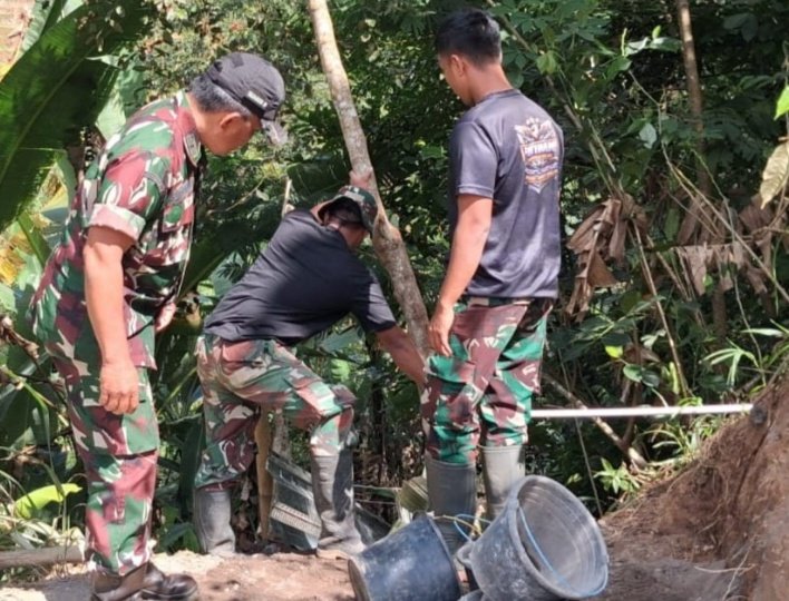 TNI Percepat Pembangunan Tiga Jembatan di Gowa