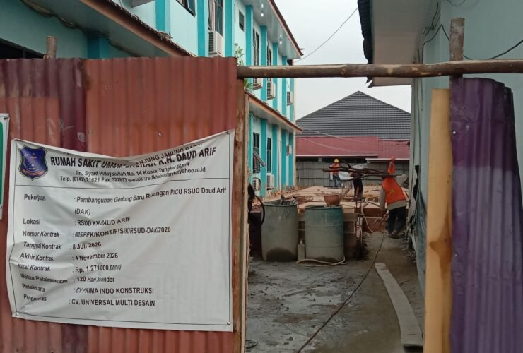 Pembangunan Gedung Baru Ruangan Pediatric Intensive Care Unit (PICU) RSUD K.H. Daud Arif