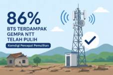 86 Persen BTS Terdampak Gempa NTT Telah Pulih, Komdigi Percepat Pemulihan