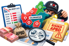 Ilustrasi MCSP empat provinsi Kalimantan turun dan risiko APBD disoroti KPK