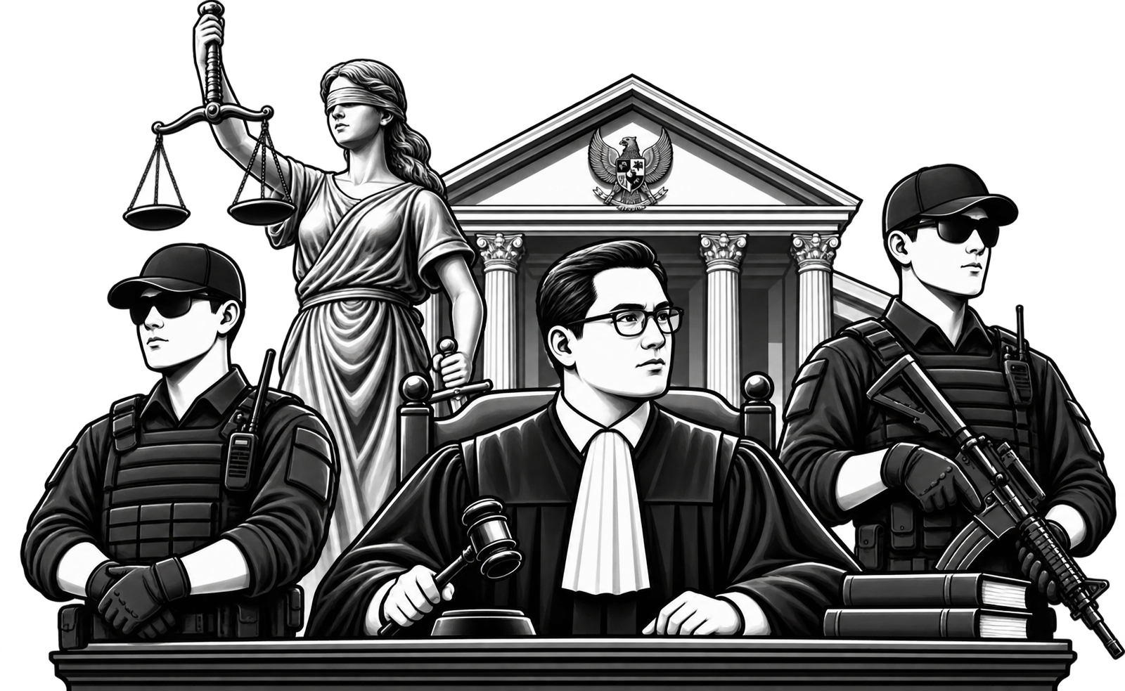 Polisi Khusus Pengadilan Amat Mendesak untuk Keamanan Hakim