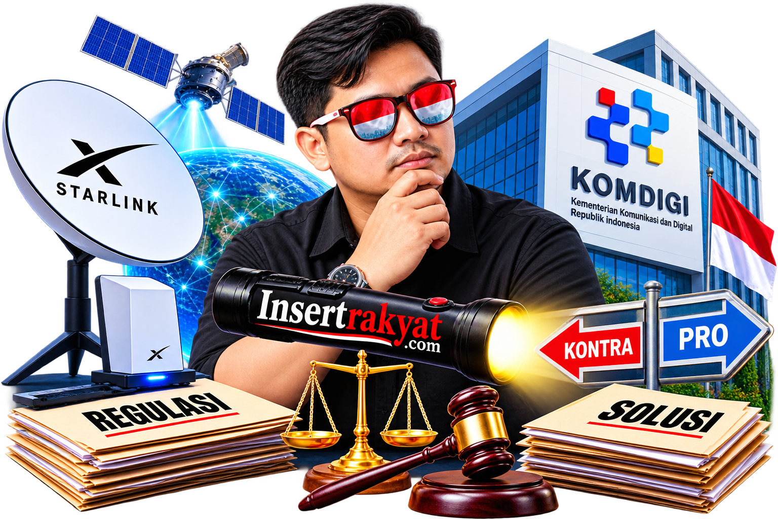 Kasus Starlink Yogi: Dua Sisi Mata Samurai, “Komdigi” Buka Solusi