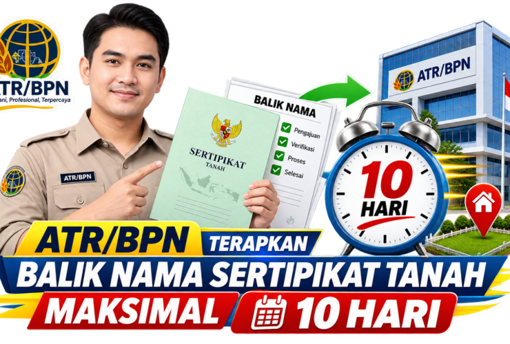 ATR/BPN Terapkan Balik Nama Sertipikat Tanah Maksimal 10 Hari