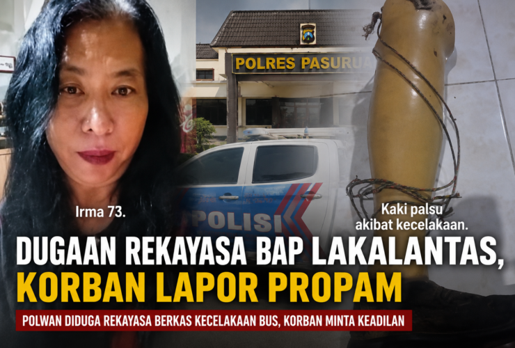 Dugaan Rekayasa Berkas Kecelakaan, Korban Bus di Pasuruan Lapor Propam Polda Jatim