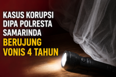 Kasus Korupsi DIPA Polresta Samarinda Berujung Vonis 4 Tahun
