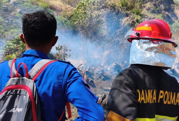 Awal September, Dua Karhutla Terjadi di Polman dalam Sehari