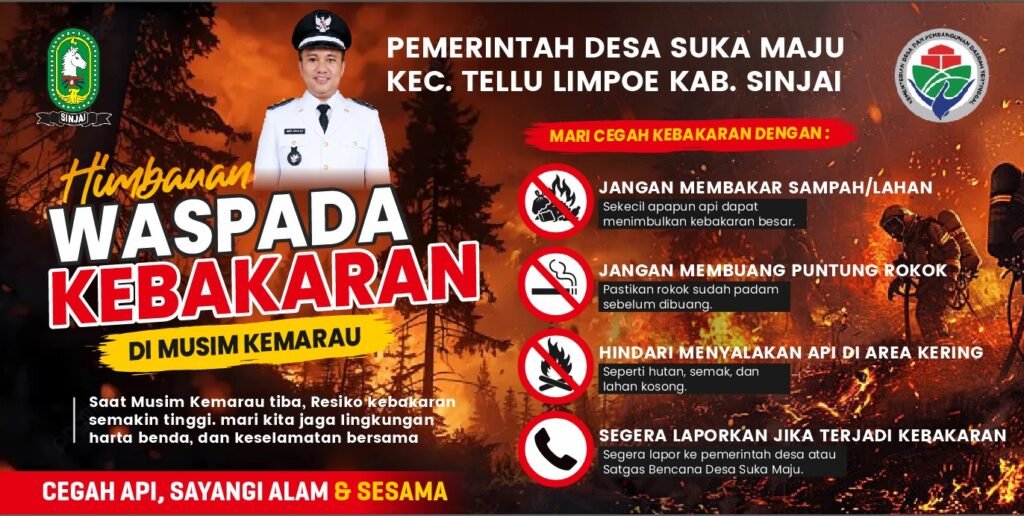 Cegah Karhutla hingga Tingkat Desa, Kades Suka Maju Sinjai Perkuat Kewaspadaan Warga
