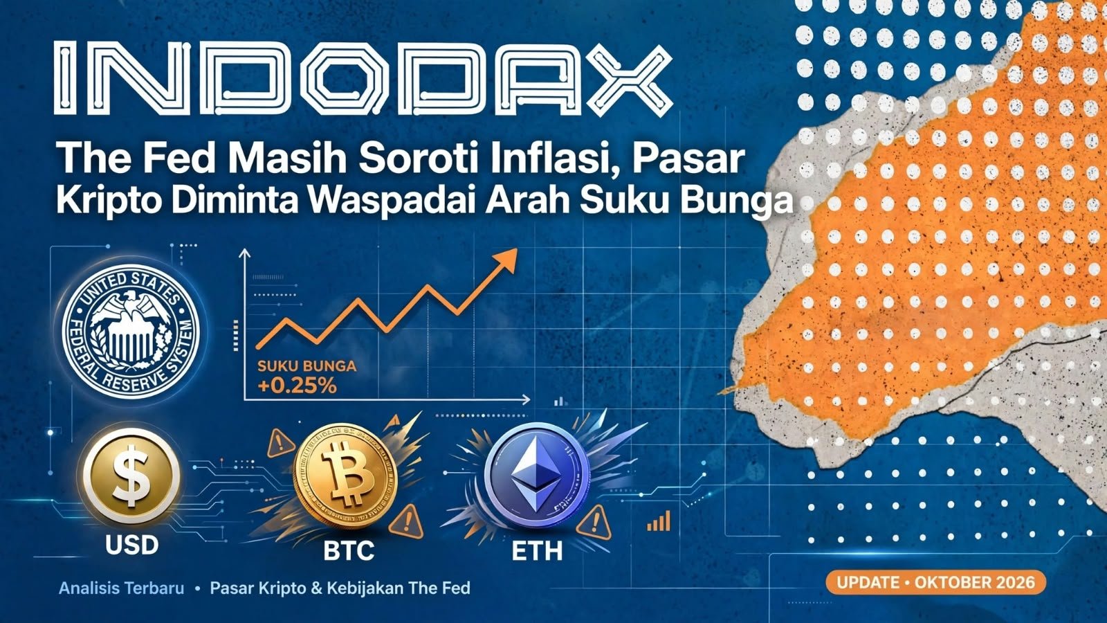 The Fed Masih Dibayangi Inflasi, Ini Kata INDODAX soal Nasib Kripto