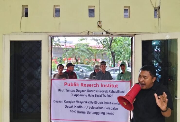 Subkontraktor Keluhkan Tunggakan Rp139 Juta, Dinas PU Sulsel Didemo soal Proyek DI Apparang Hulu Sinjai