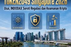 Aloysia menyatakan Forum TOKEN2049 Singapore 2026 di Marina Bay Sands, Singapura, yang membahas perkembangan aset kripto dan teknologi Web3.