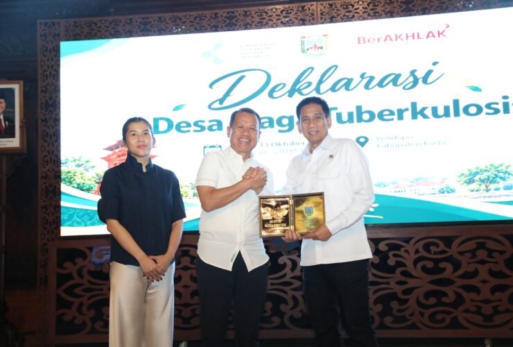 Wamendagri Akhmad Wiyagus dalam Deklarasi Desa Siaga TBC Kabupaten Kudus, Jawa Tengah, 13 Oktober 2026.